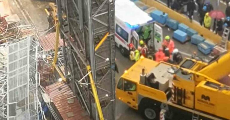 Scaffolding Collapse Leaves Worker Trapped With Severe Injuries At Shipyard